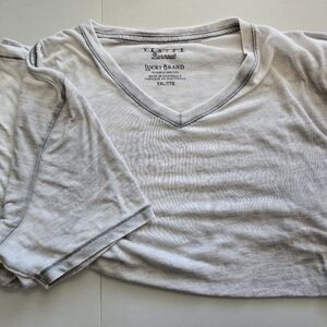 Light Gray V-Neck T-Shirt